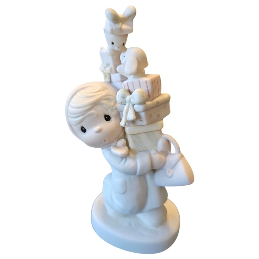 Precious Moments Bundles Of Joy Ceramic Figurine 1982 Jonathon & David